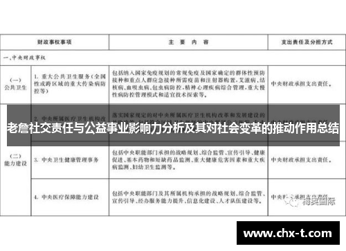 老詹社交责任与公益事业影响力分析及其对社会变革的推动作用总结